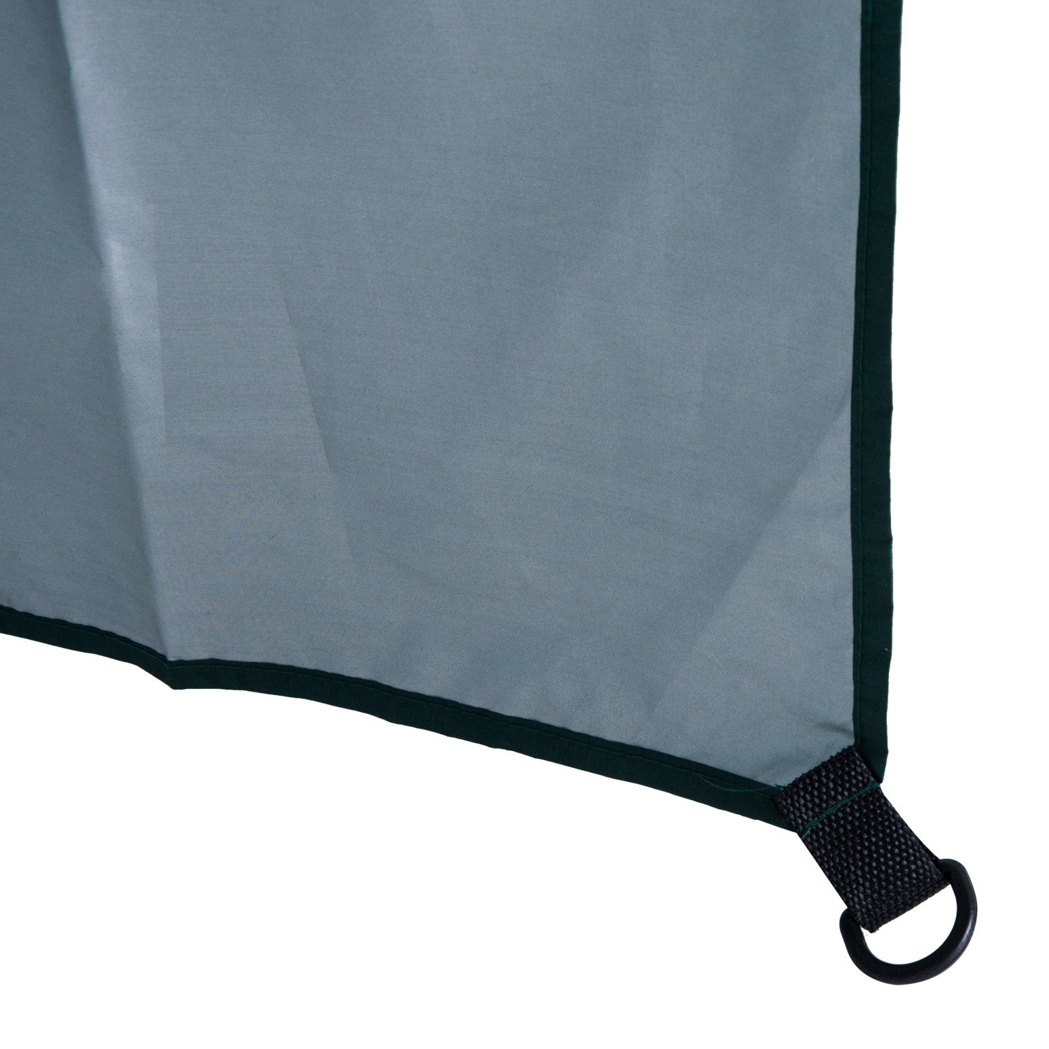Strandparasol zijwand, donkergroen polyester, 2,2m
