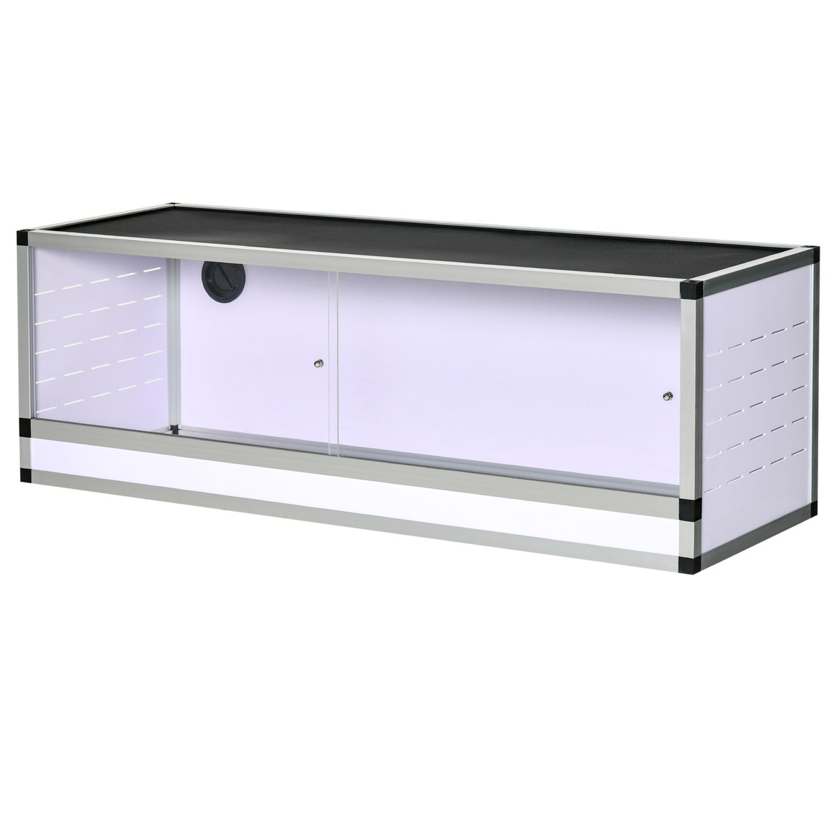 Terrariumkweekbox voor reptielen, amfibieën en spinachtigen, aluminium, 120x40x40 cm