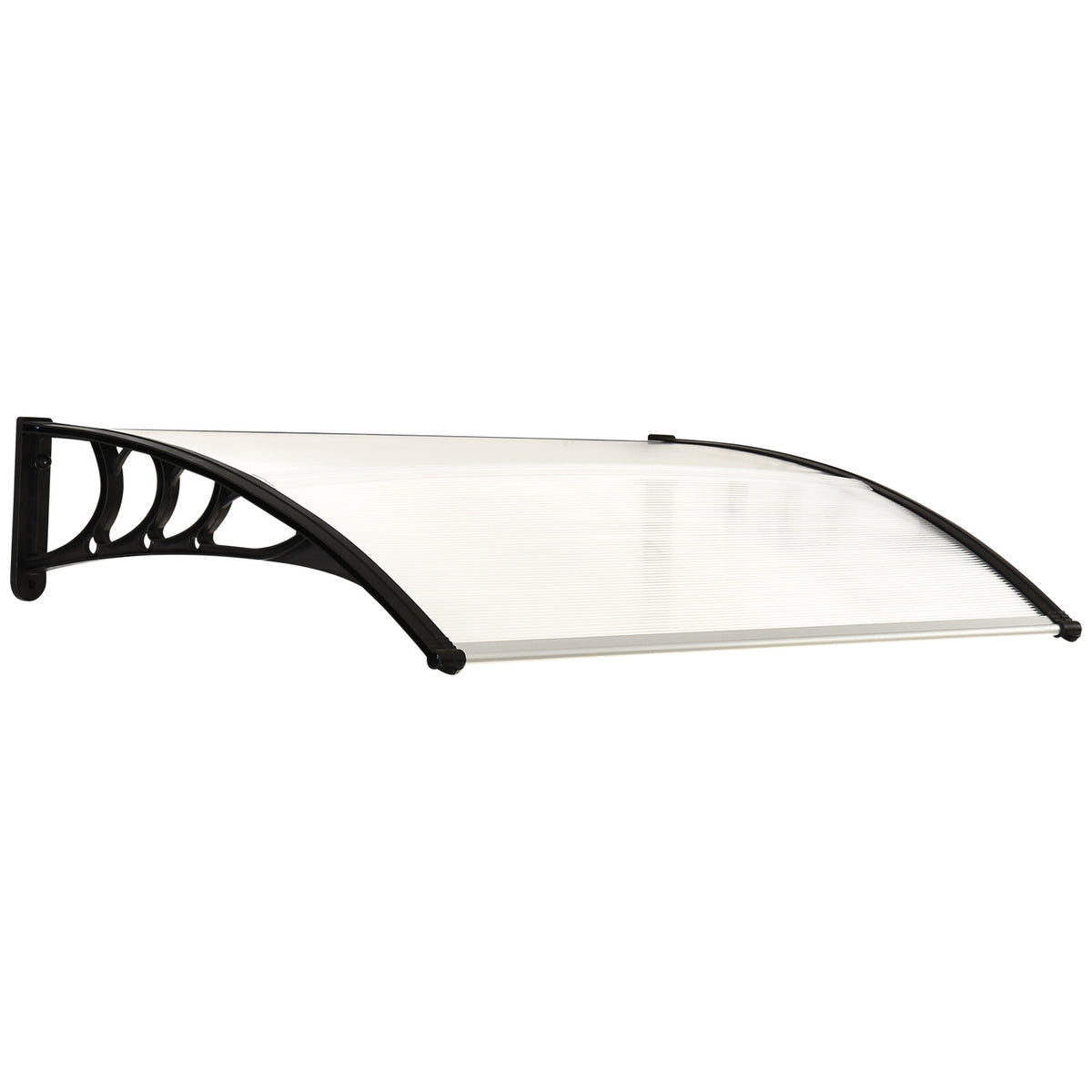 Transparant polycarbonaat afdak voor buitendeur – 75x100cm