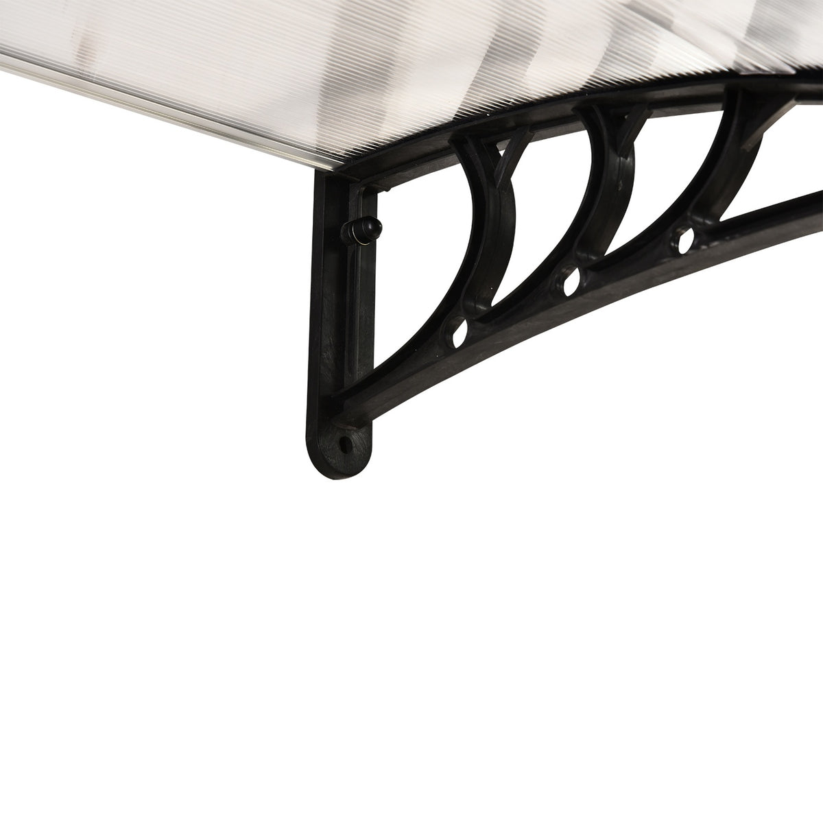 Transparant polycarbonaat afdak voor buitendeur – 75x100cm