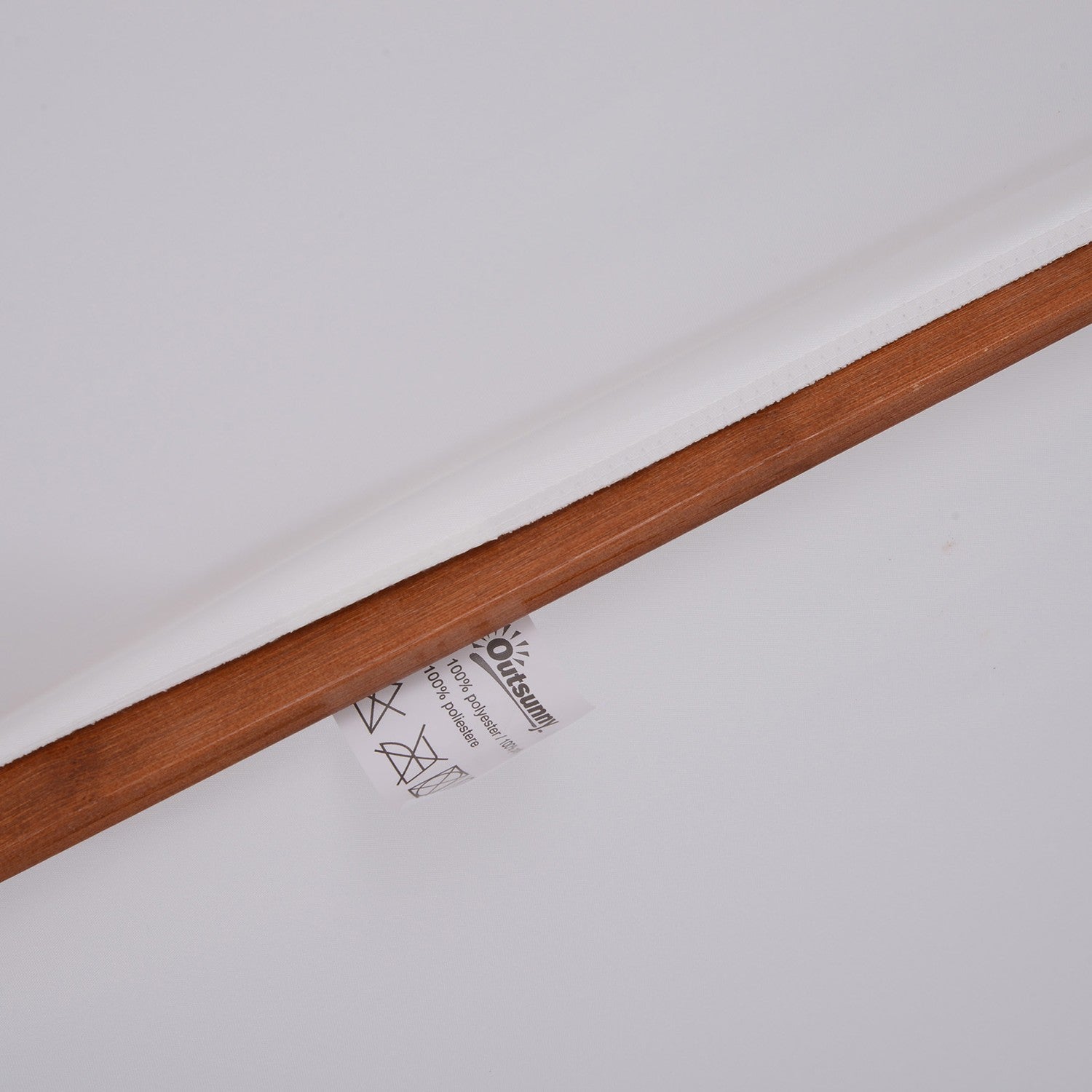 Tuinparasol, dubbel dak, crèmekleurig