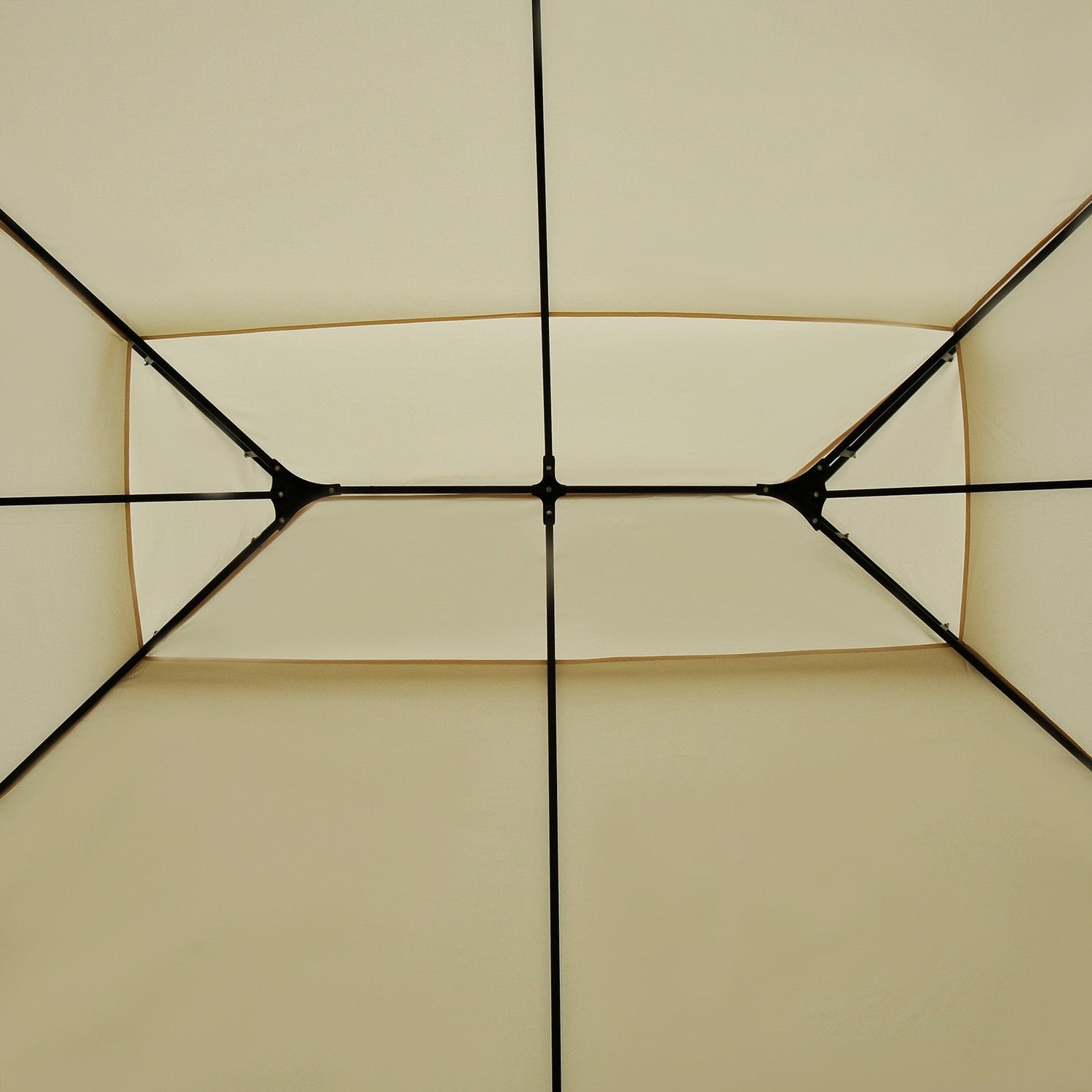 Tuinpaviljoen Dubbel Dak 3x4m Beige voor buitenevenementen