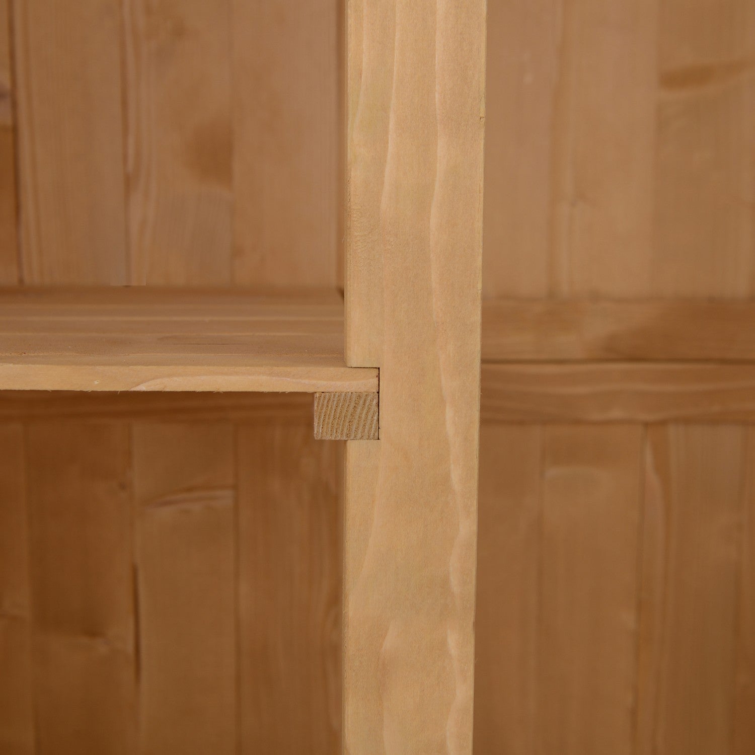 Houten tuingereedschapsschuur, natuurlijke afwerking, 127,5x50x164 cm