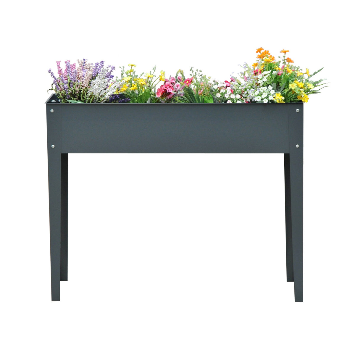 Metalen moestuinbak – 100x30x80 cm, met drainage