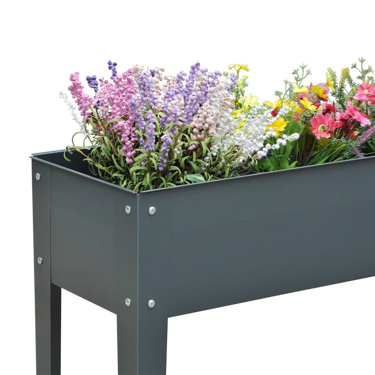 Metalen moestuinbak – 100x30x80 cm, met drainage