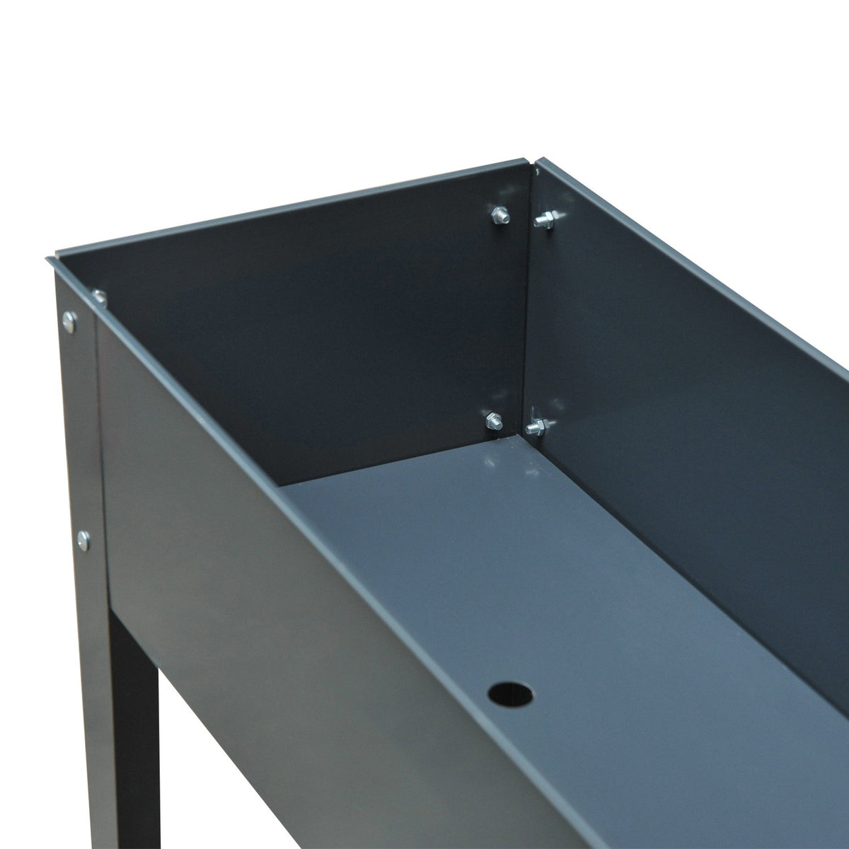 Metalen moestuinbak – 100x30x80 cm, met drainage