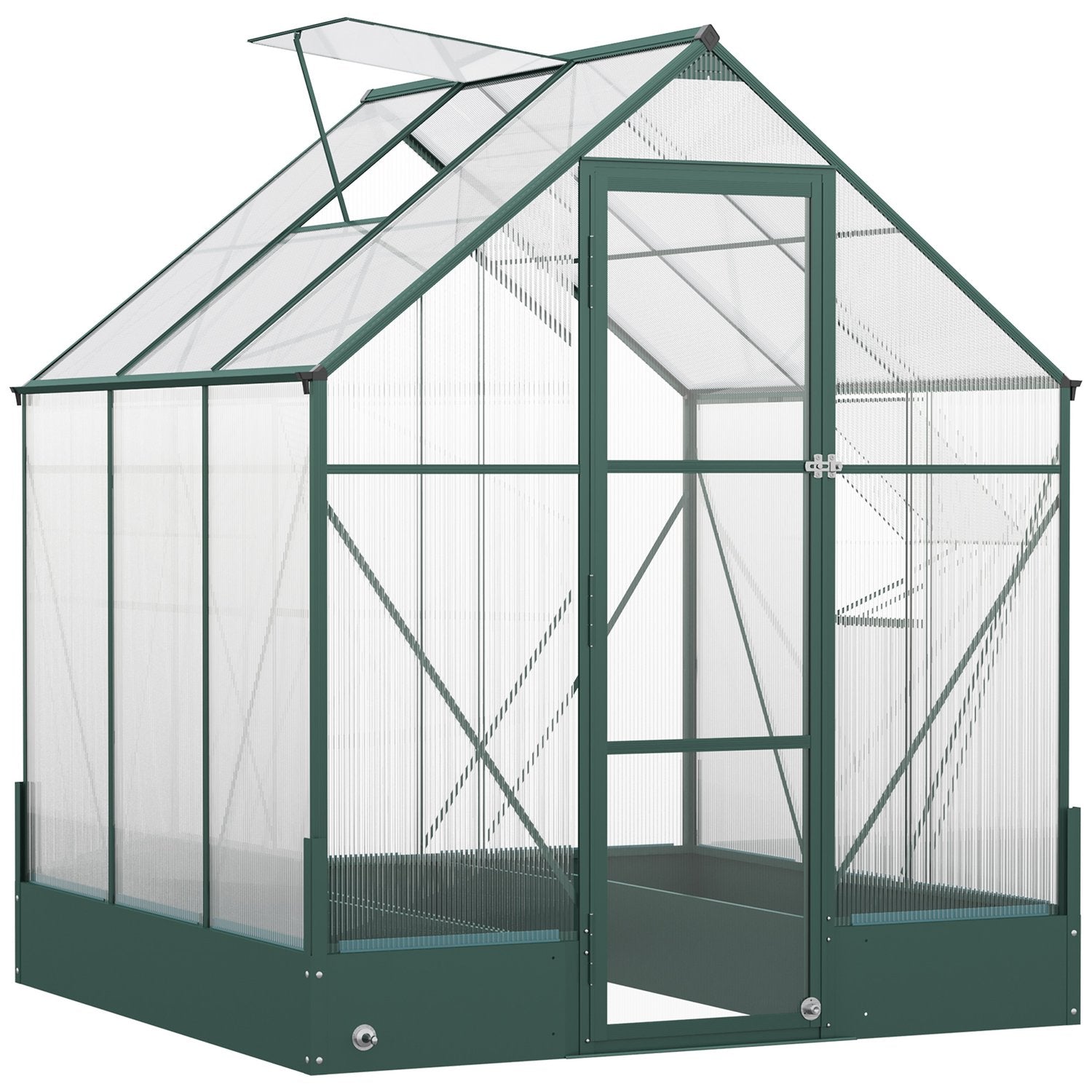 Aluminium tuinkas – veelzijdige koude bak, plantenkas, tomatenkas