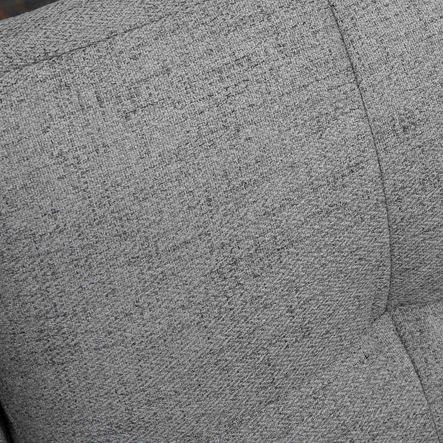 Tweezitsbank, grijs, met kussens, linnenlook