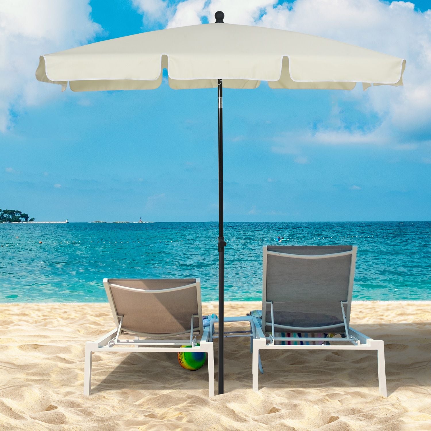 UV-bescherming Opvouwbare parasol voor balkon en strand