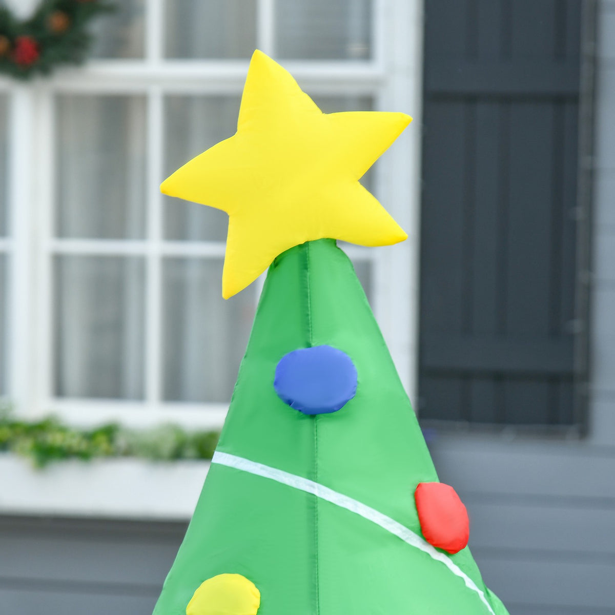 Opblaasbare kerstboom met cadeaus, 1,5 m, ledverlichting