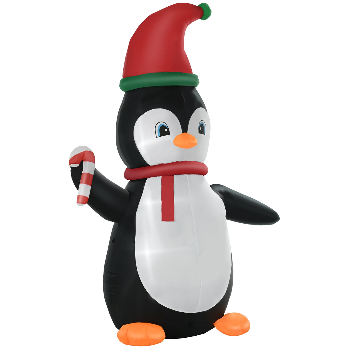 Opblaasbare kerstpinguïn, 2,5 m, 3 ledlampen