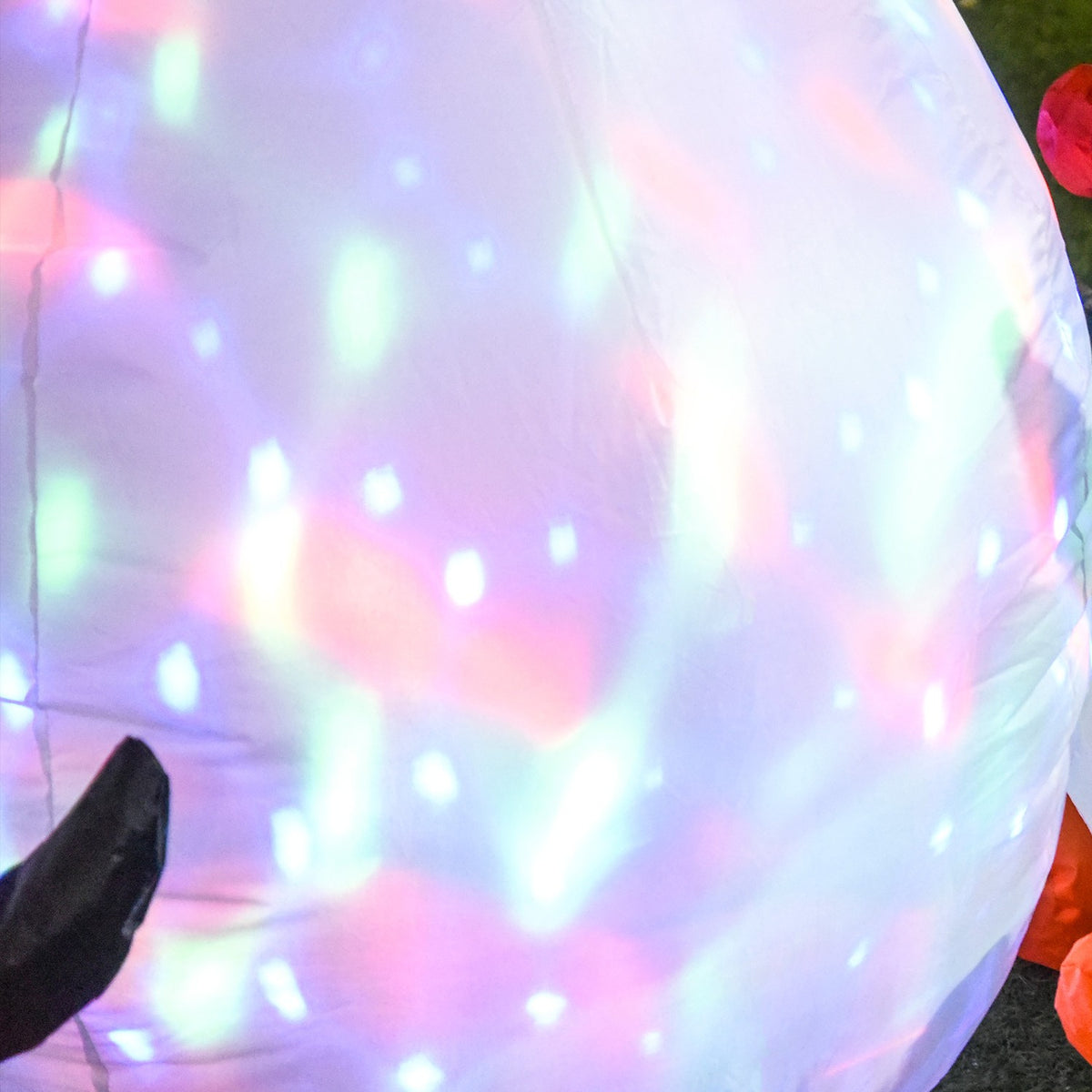 Opblaasbare kerstsneeuwpop met 3 pinguïns, LED-licht