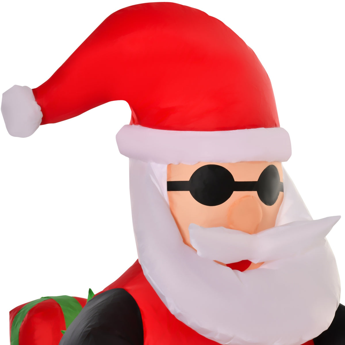 Opblaasbare kerstman-buitendecoratie met ledverlichting, 1,65 m