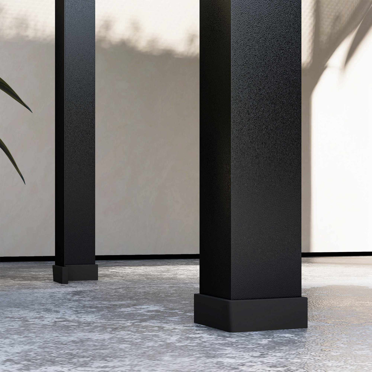 Verhoogde tuinbak met kasdak, 100 x 48 x 124 cm, zwart