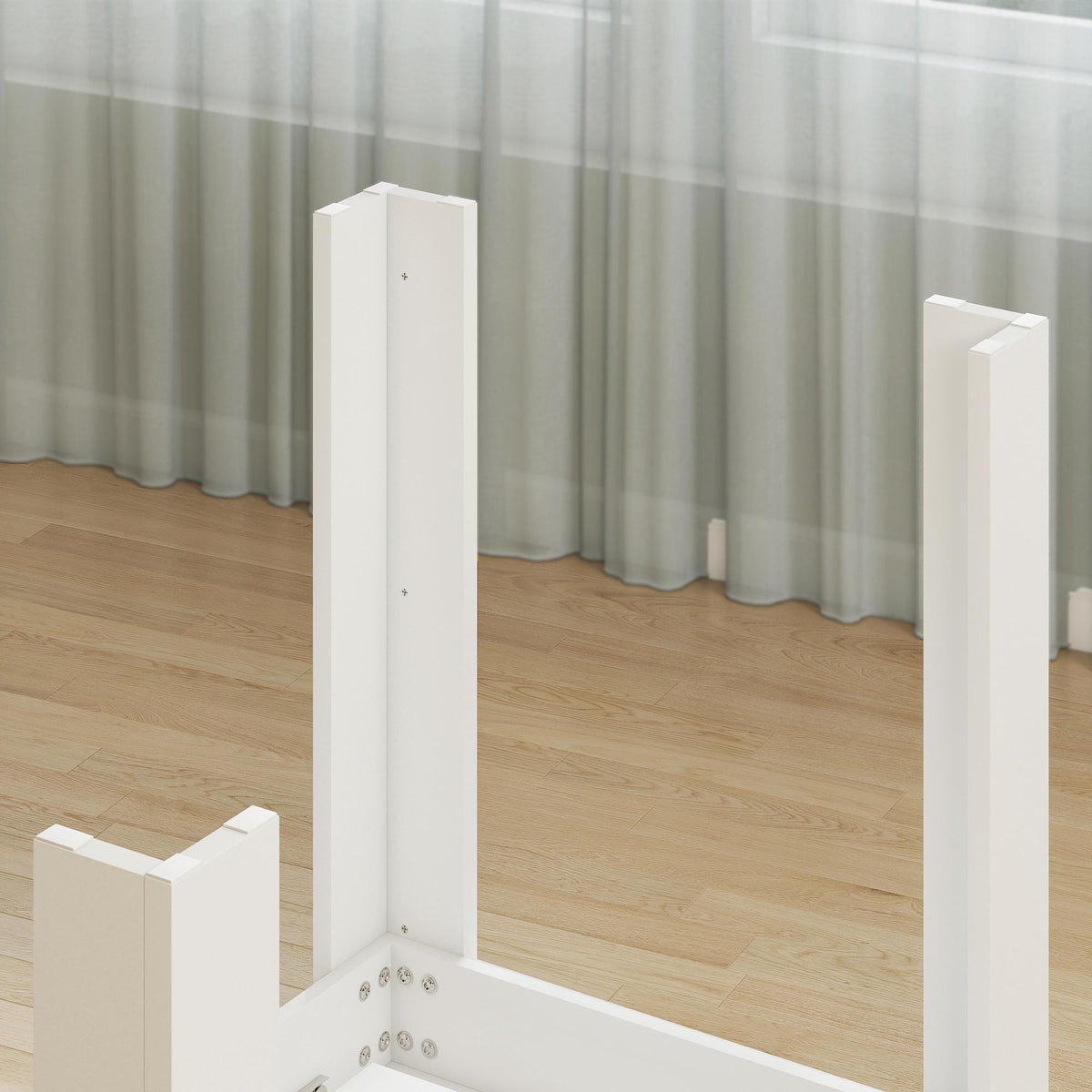 Uitschuifbare eettafel, 140-180 x 80 cm, wit