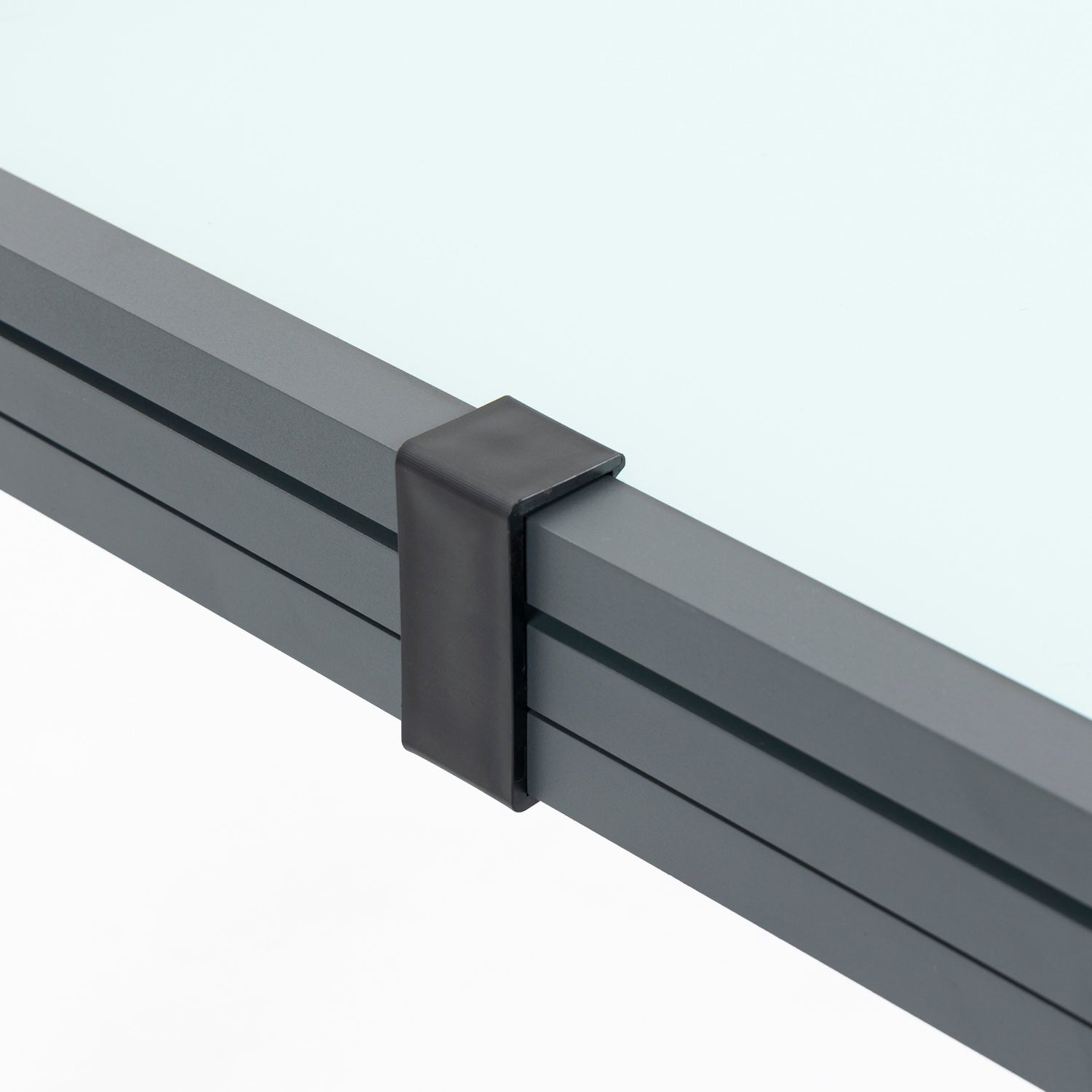 Uitschuifbare tuintafel, gehard glas, aluminium