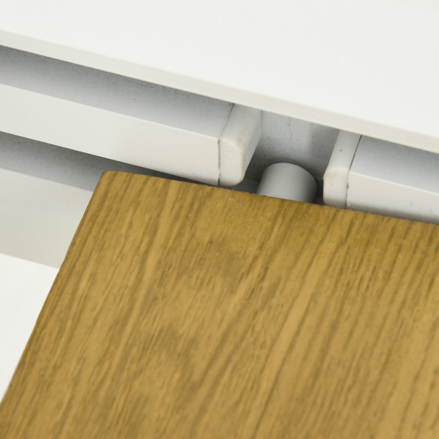 Uitschuifbare tuintafel, houtlook, geschikt voor 6 personen, wit