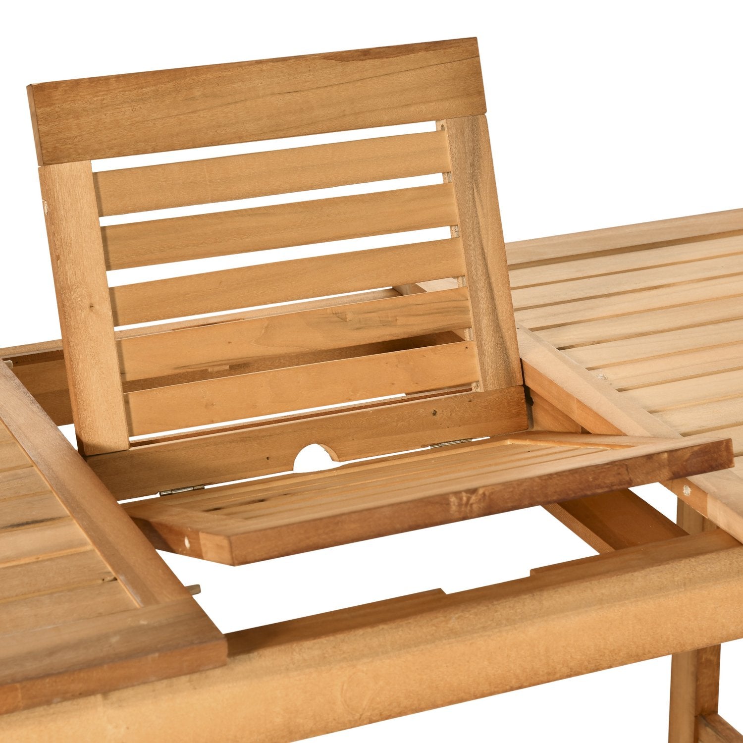 Uitschuifbare weerbestendige tuintafel van sparrenhout, bruin