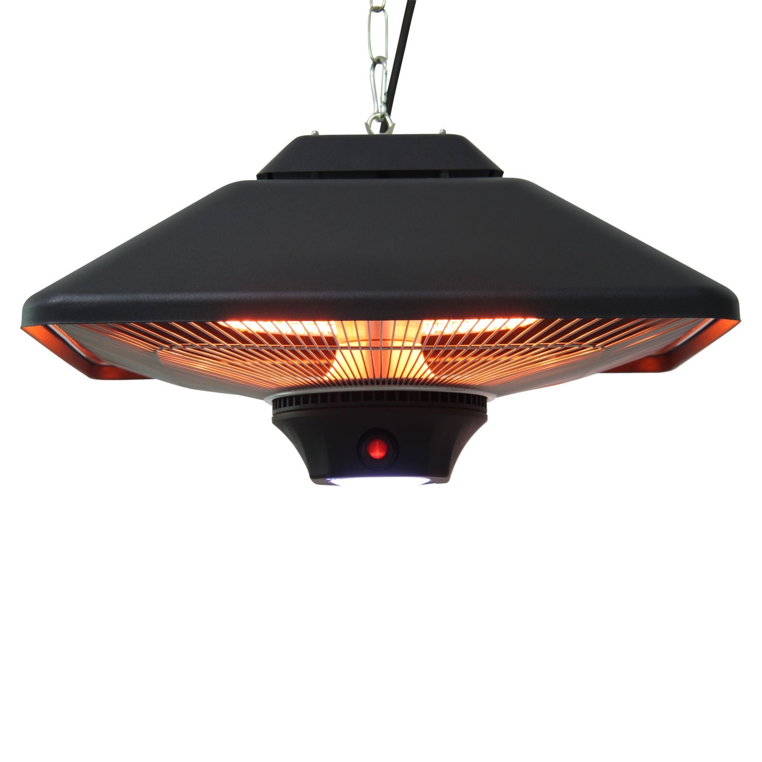 Terrasoverkapping met afstandsbediening & LED, 2000W, compact formaat