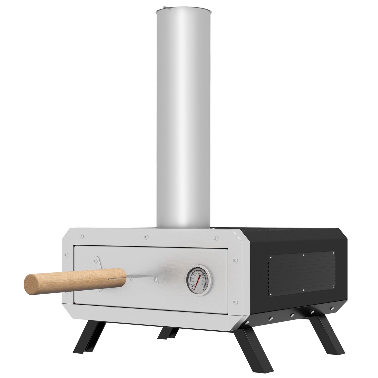 Buiten 2-in-1 pizzaoven met steen en schep voor BBQ Grill