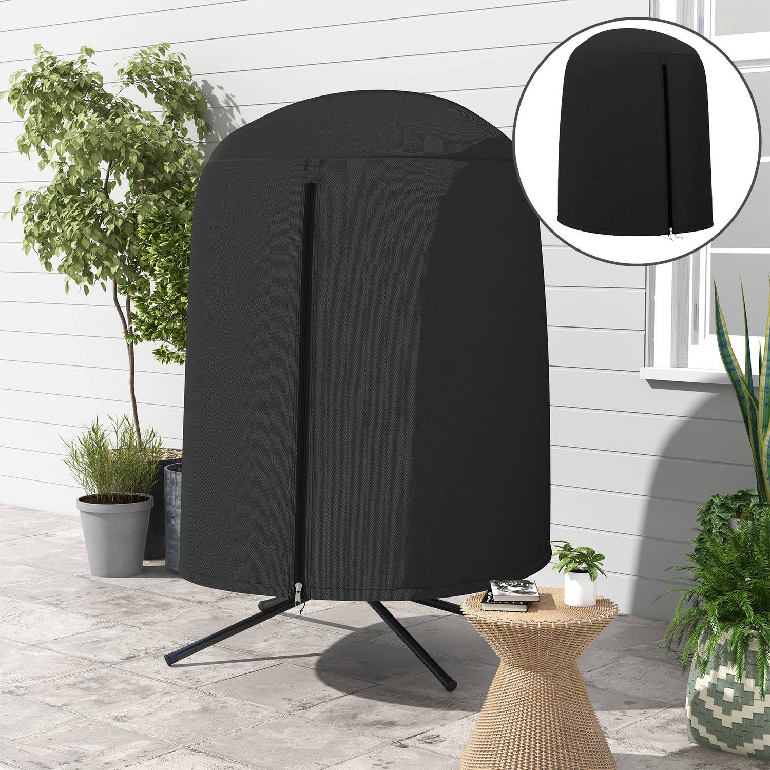 Waterdichte Hangstoelhoes met UV-bescherming, Ø128x190 cm