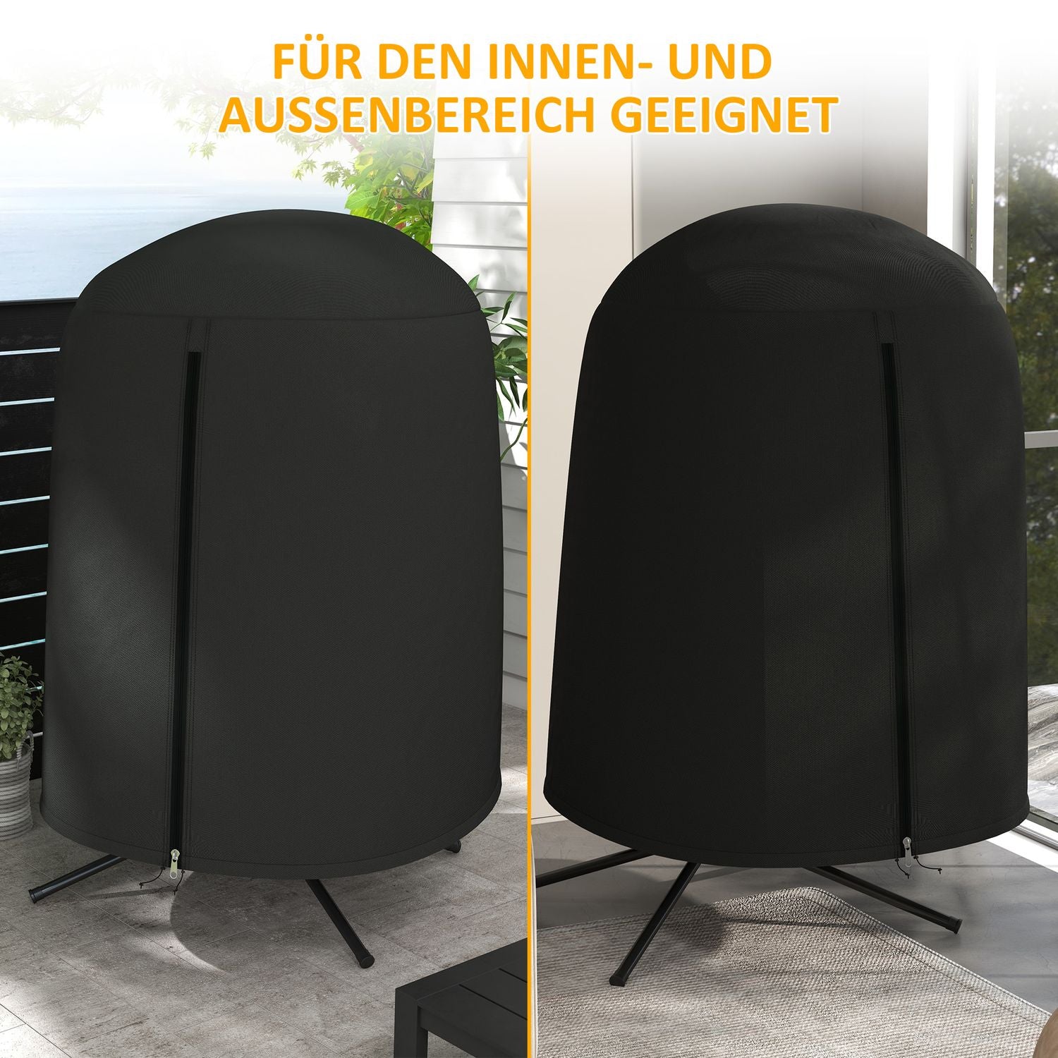 Waterdichte Hangstoelhoes met UV-bescherming, Ø128x190 cm