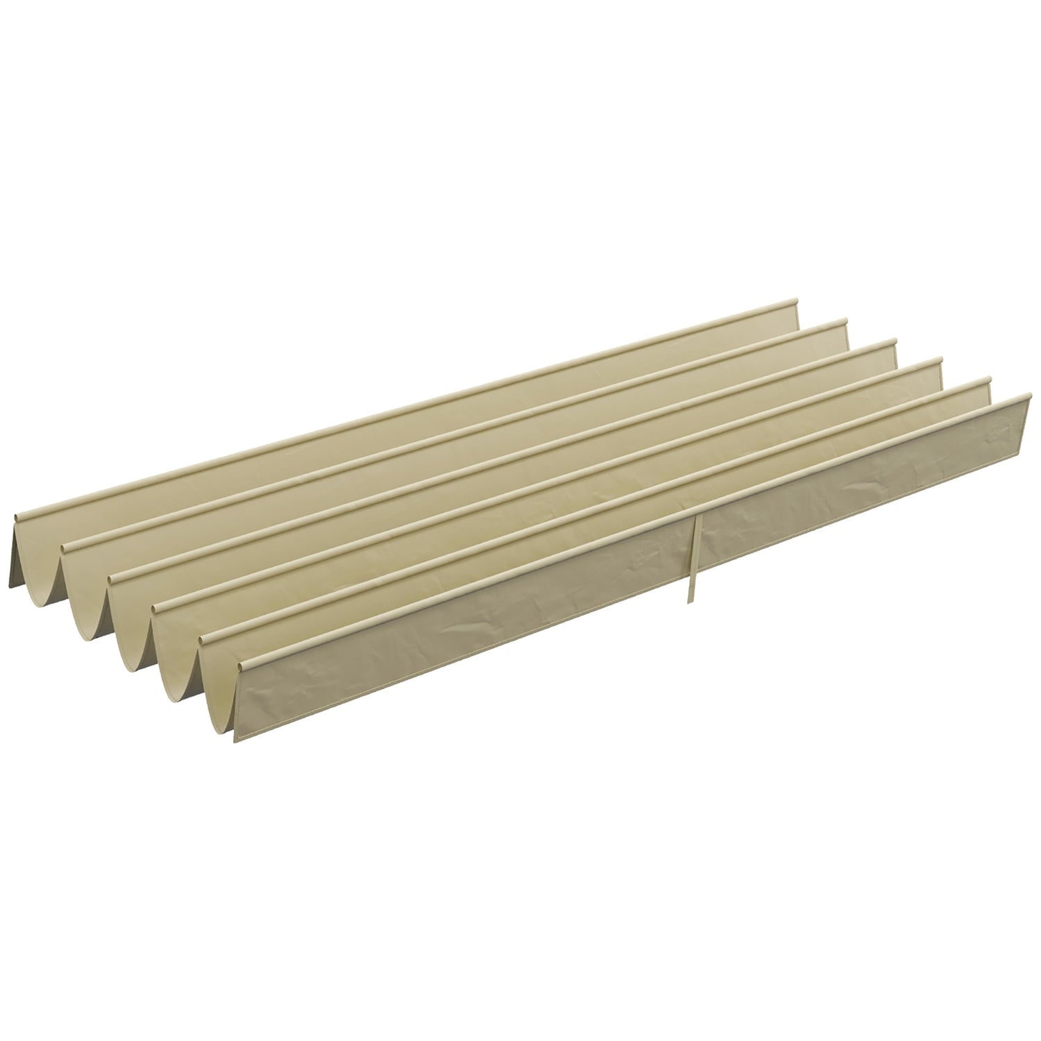 Waterdicht intrekbaar pergoladak 4x3m, Beige