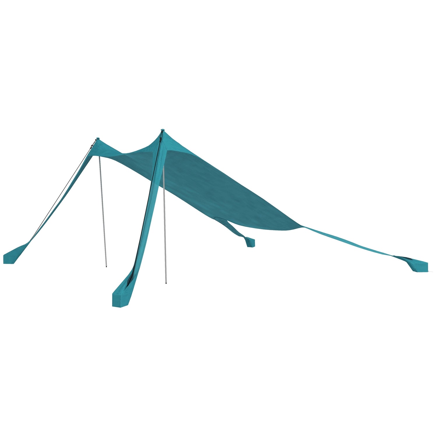 Waterdicht zonnescherm met UV-bescherming, 2,15x2x2M hemelsblauw