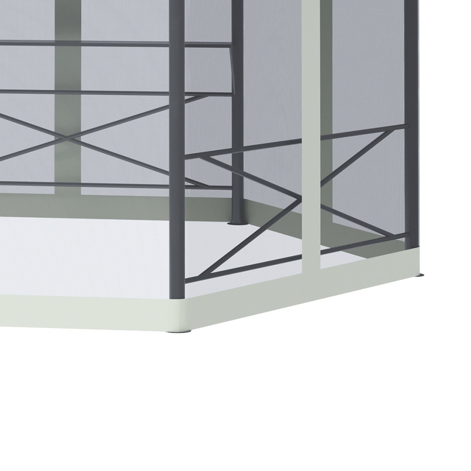 Weerbestendige 4x5M tuinpaviljoentent, staal & polyester