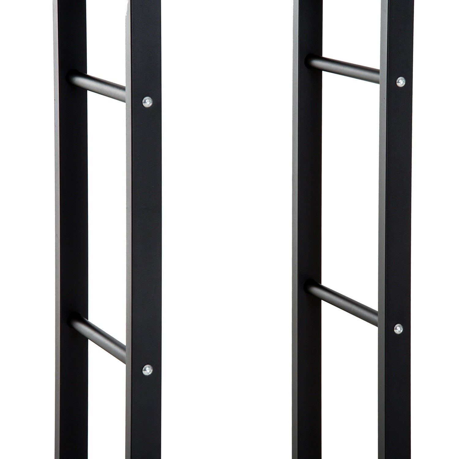 Houtrek van staal, 100 kg draagvermogen, zwart, 60x25x100 cm