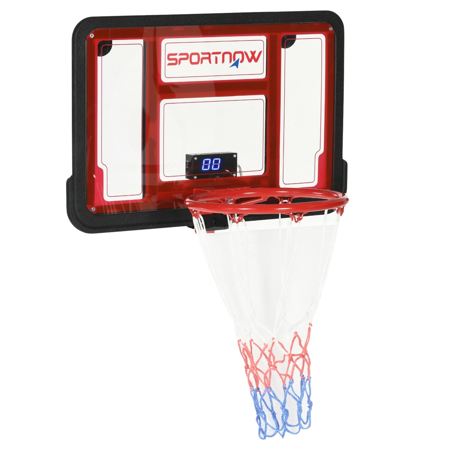 Wandgemonteerd basketbalbord met elektronisch scorebord