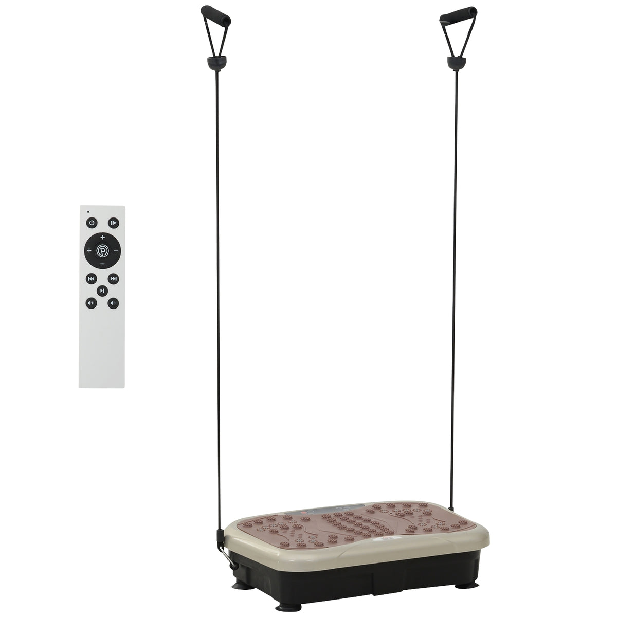 Trillingsplaat Fitnesstrainer met LED-display en banden