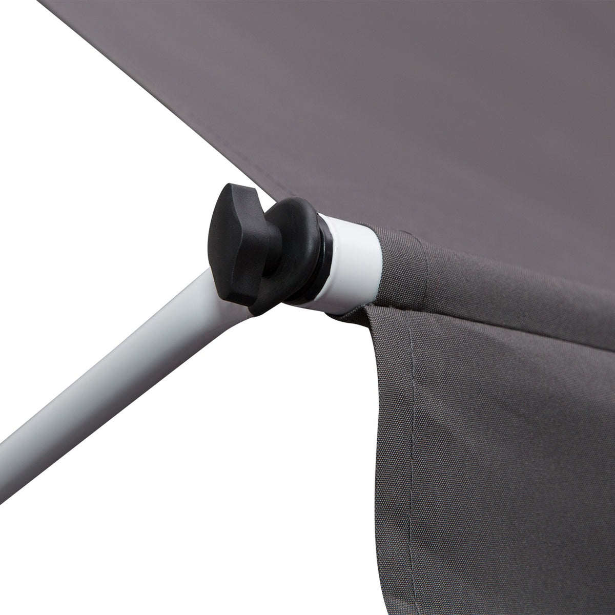 Knikarmscherm van aluminium, handbediend, 300x150cm Grijs
