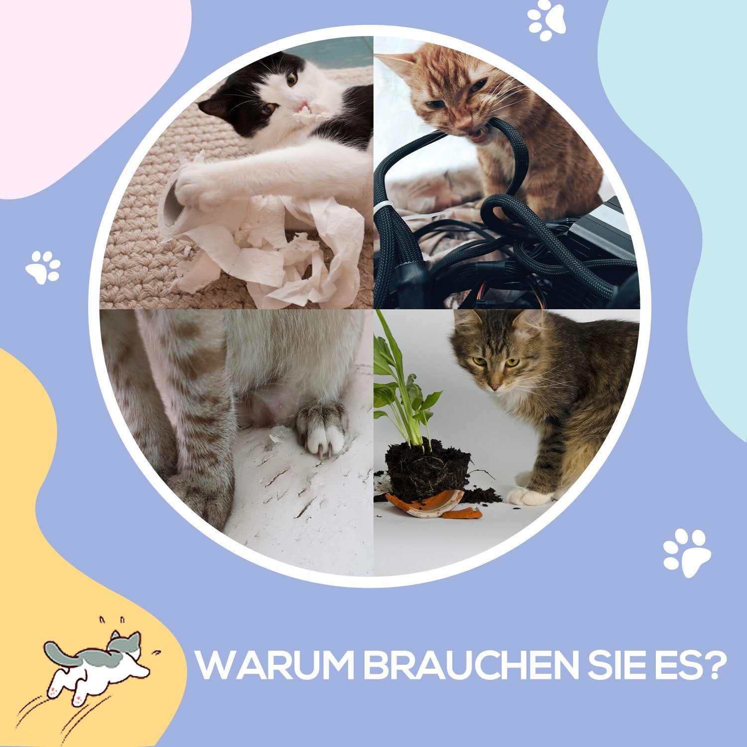 Opvouwbare kattentunnel – 2 huizen, 3 openingen, beige