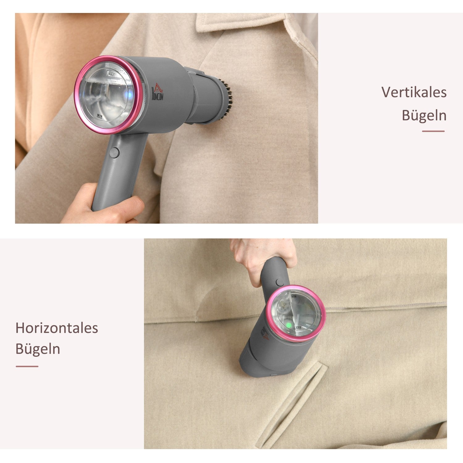 Opvouwbare kledingstomer, 160 ml watertank, 1520W