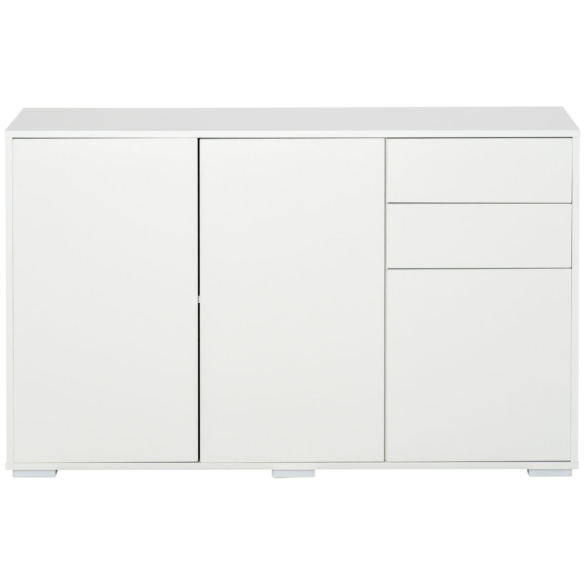 Wit dressoir met 2 lades en 3 deuren