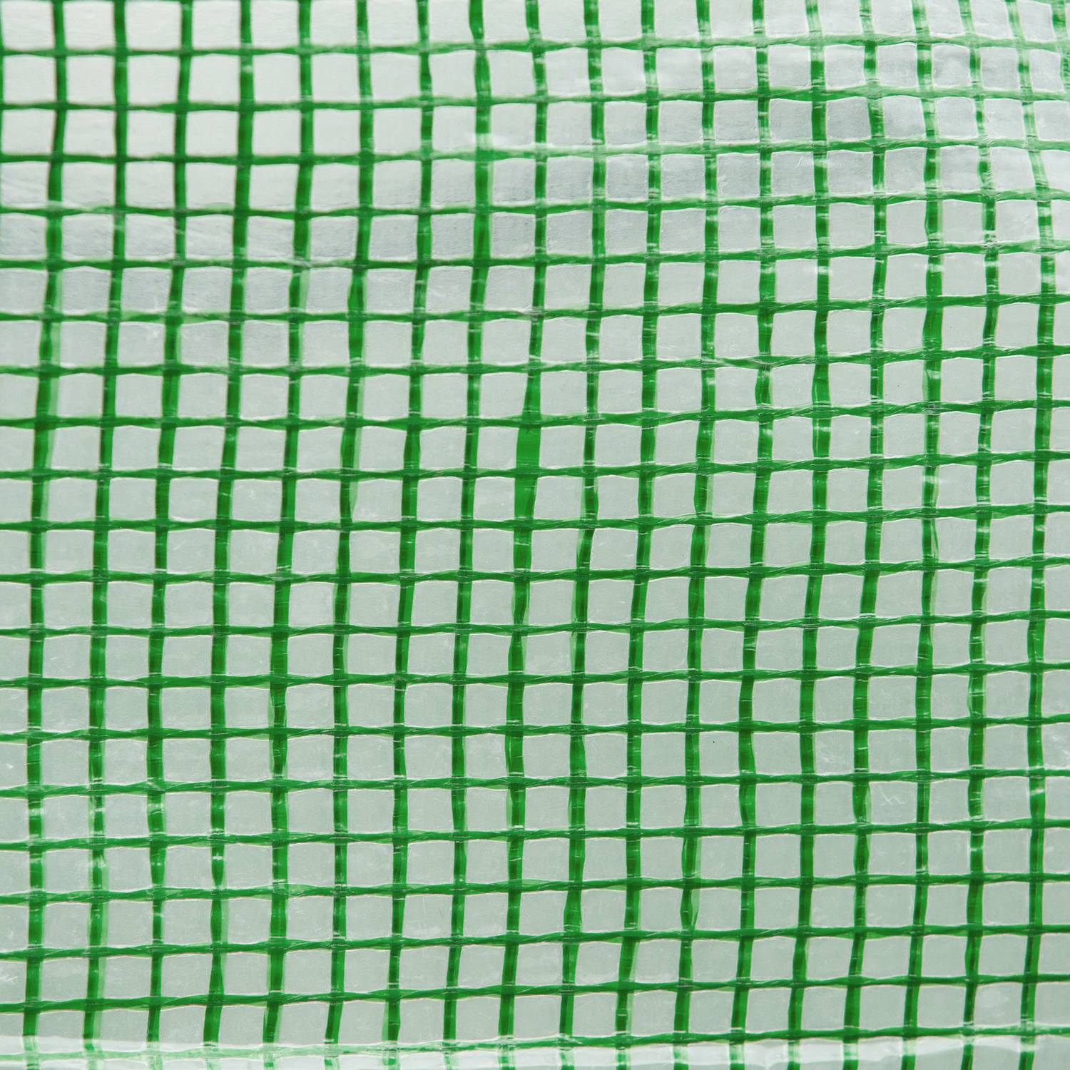 Serra a tunnel in film con finestra, 350x200x200 cm, verde