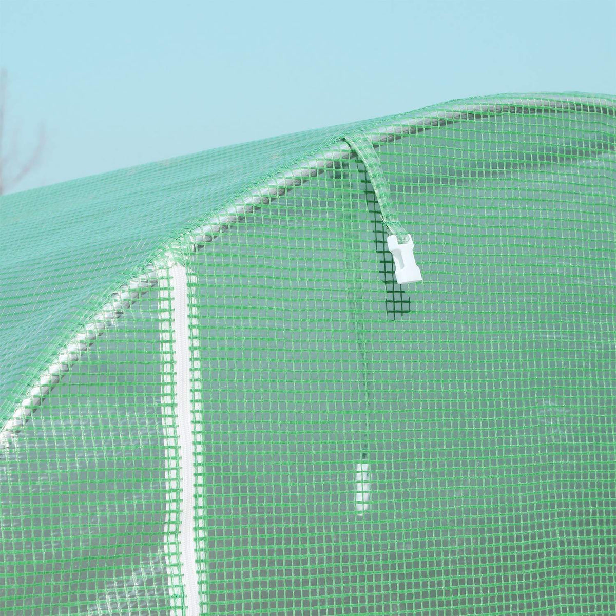 Kweektunnel met ramen, groen, 5x2x2,1m