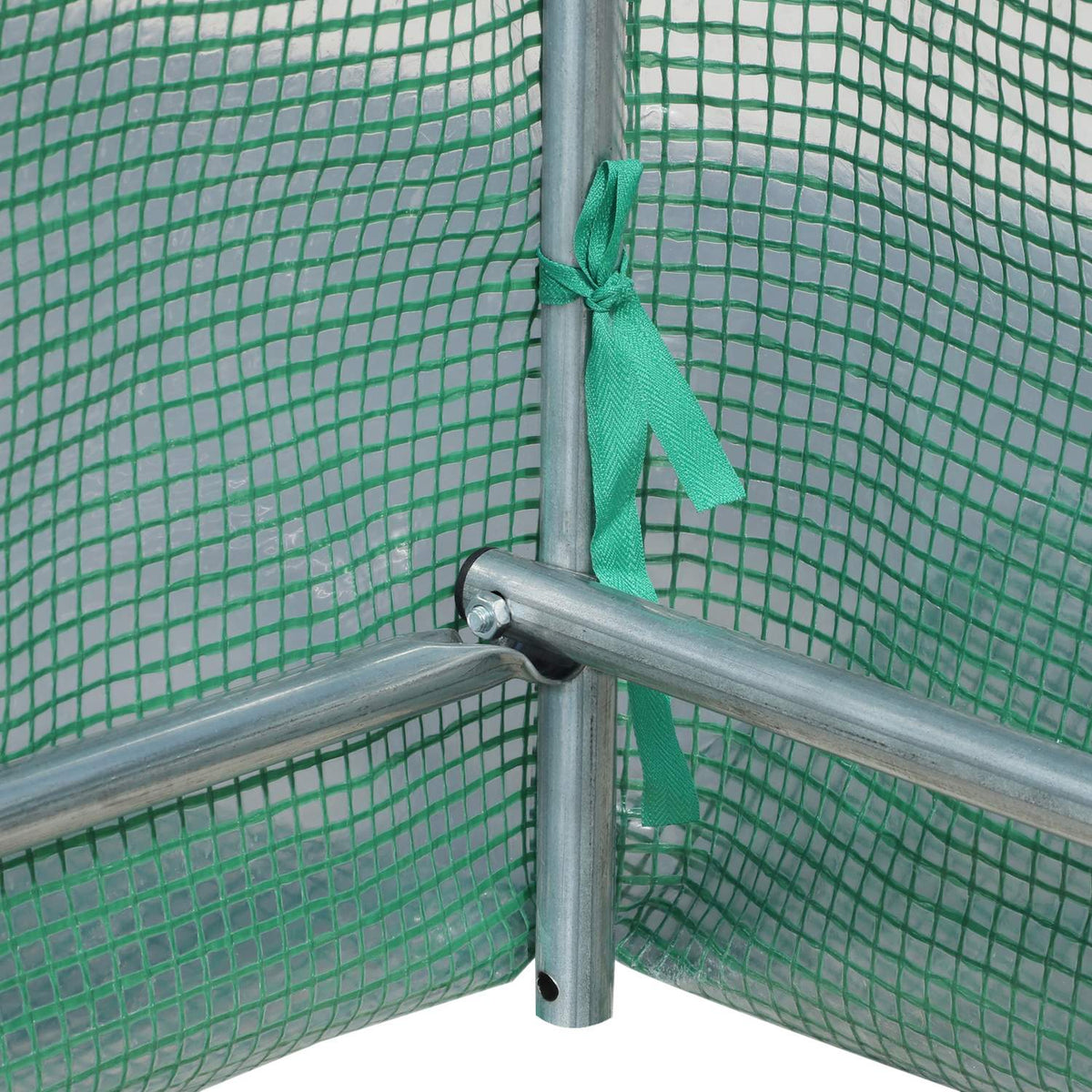 Kweektunnel met ramen, groen, 5x2x2,1m