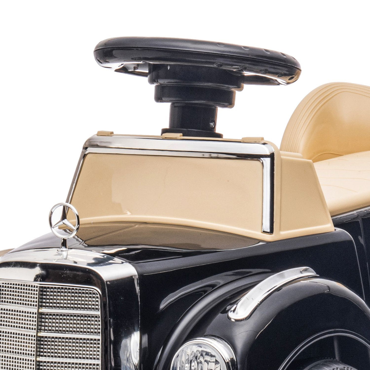 Loopauto met opbergruimte, omvalbeveiliging, leeftijd 18-48 maanden, zwart